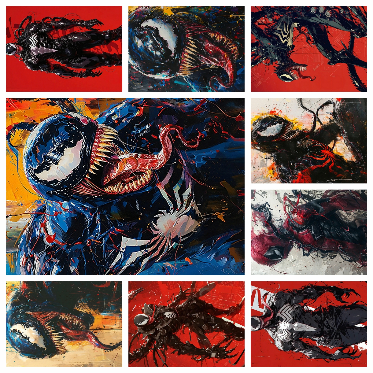 Art Craft Resin - Anime Marvel venom spider-man Diamond Painting
