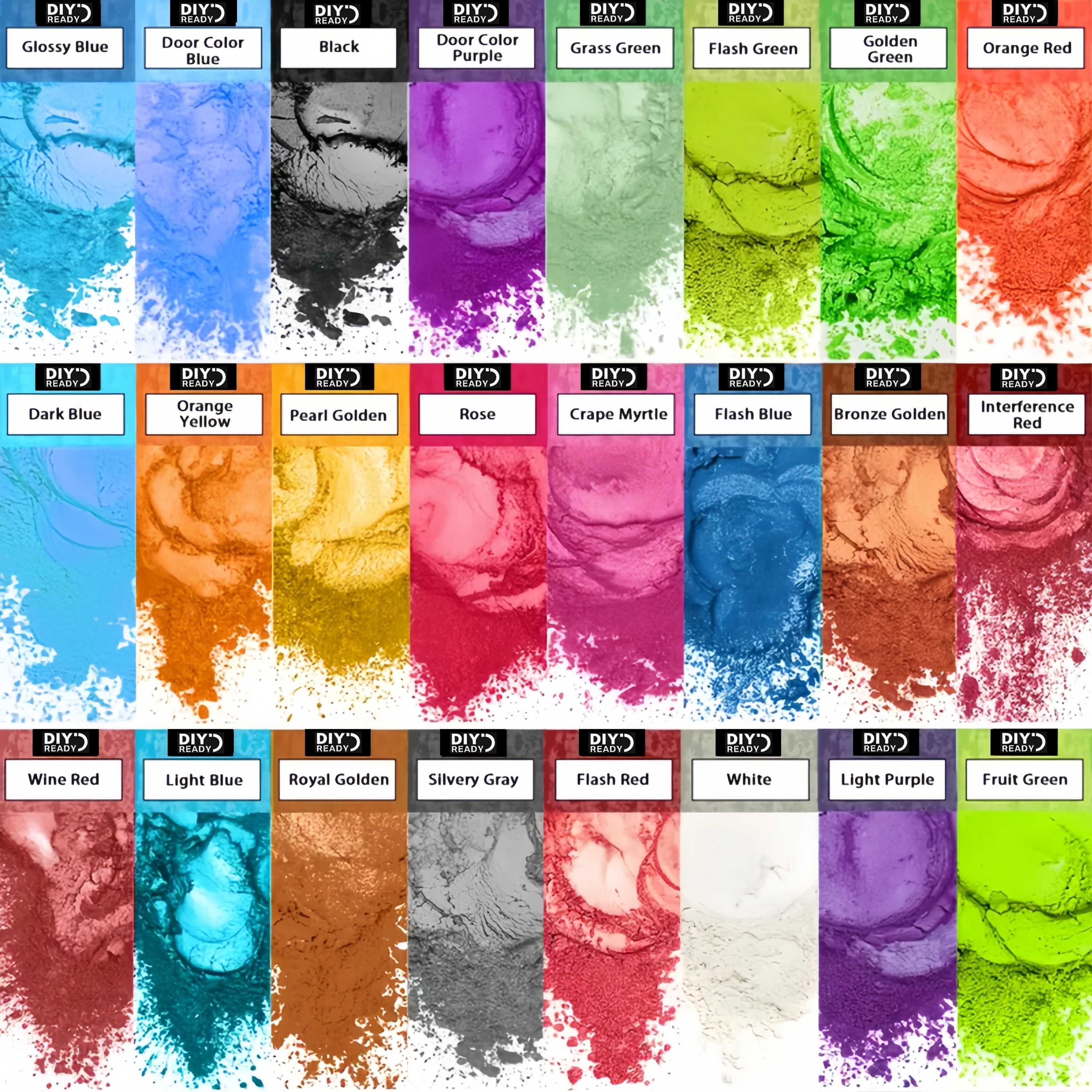 Craft And Art Difference - 24 Colors/8 Colors 5g 0.18oz Pearlescent