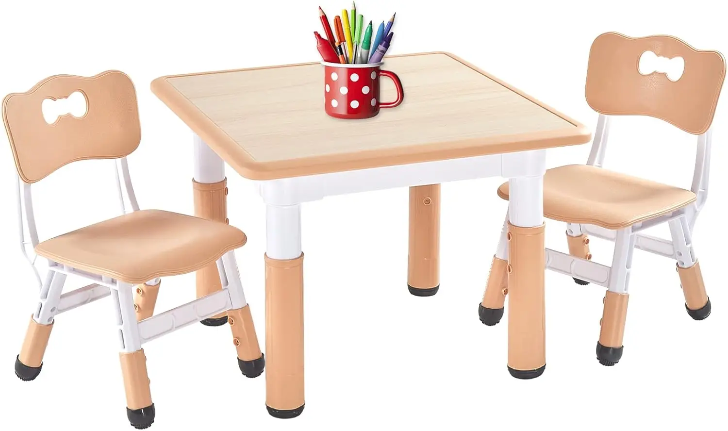 Art Craft Toddlers - Kids Table and 2 Chairs Set,