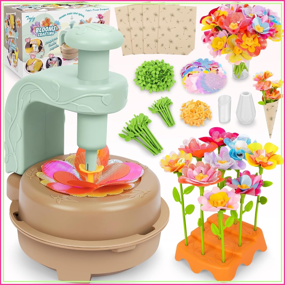 Art Craft Toddlers - DIY Fabric Flower Bouquet Craft Kit