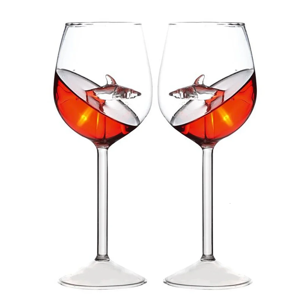 Art Craft Glasses - Shark Wine Glasses Cup European Red