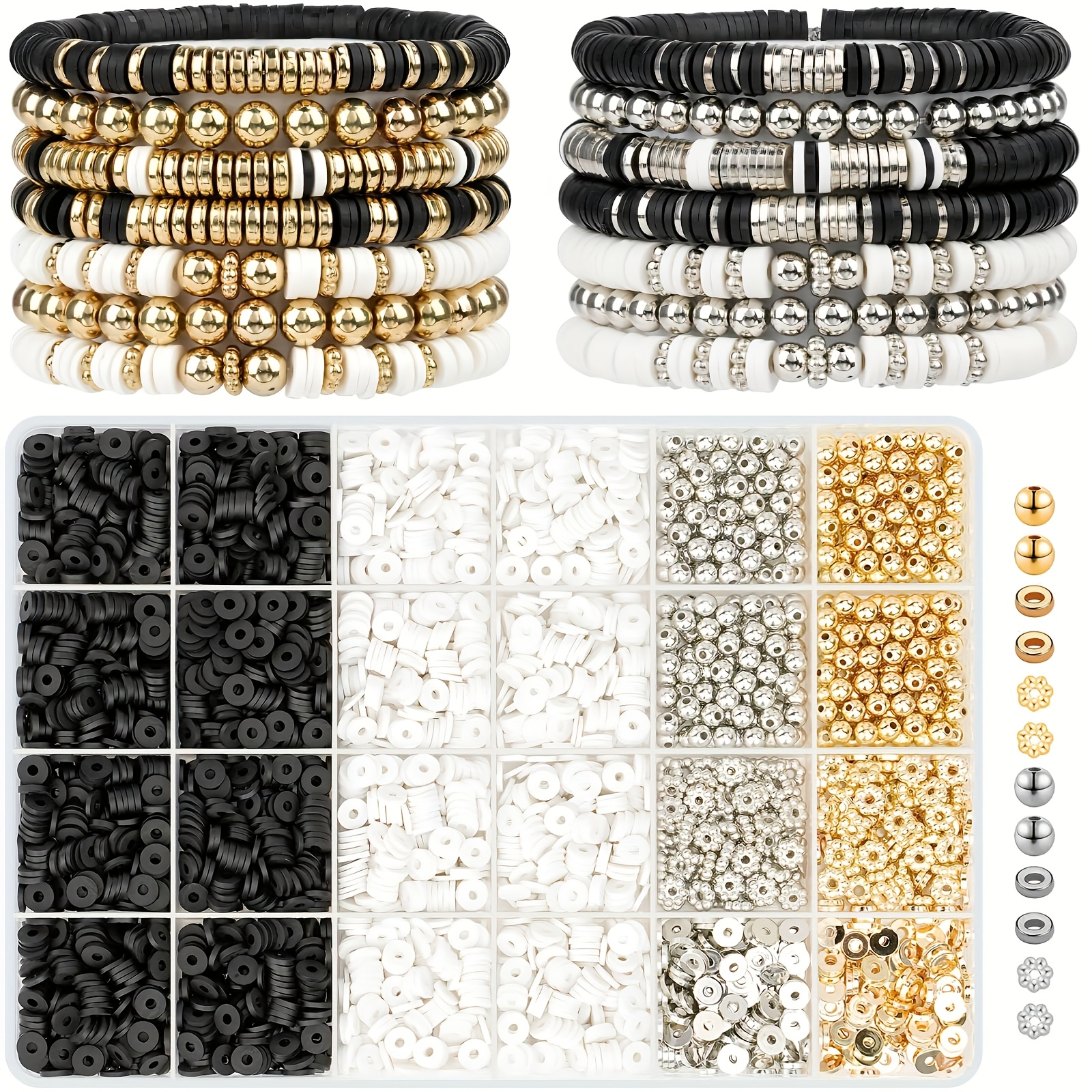 Art Craft Gifts - 3000pcs Clay Bead Bracelet Set Charm