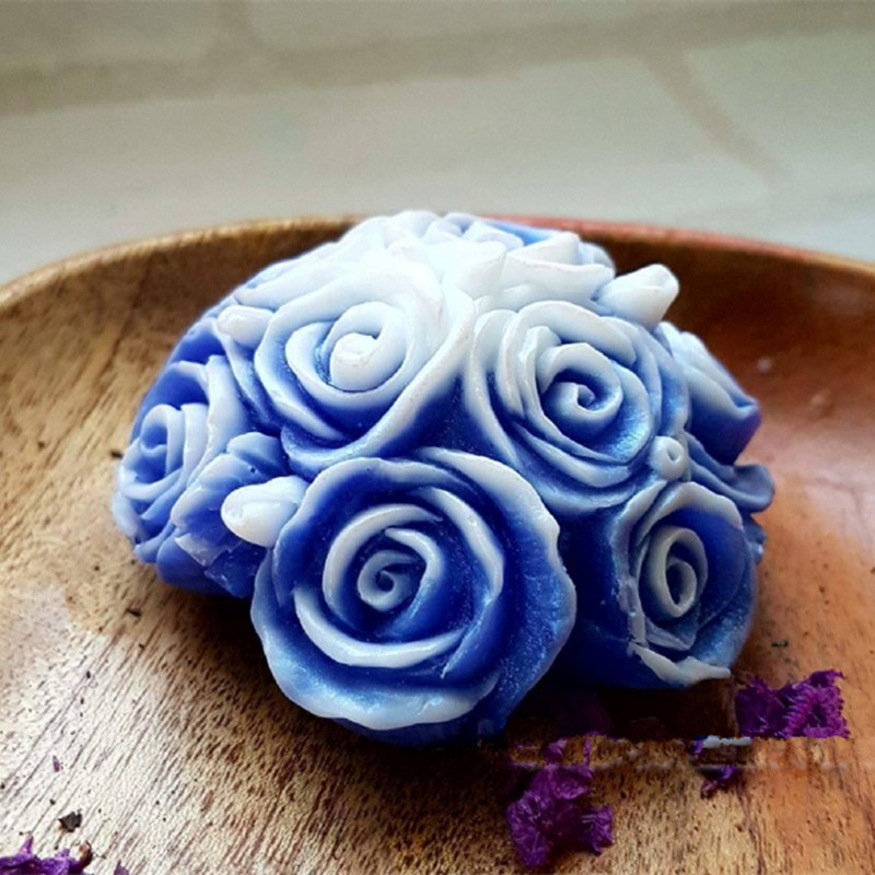 Art Craft Flower Making - Rose Bouquet Candle Molds Roses Flower