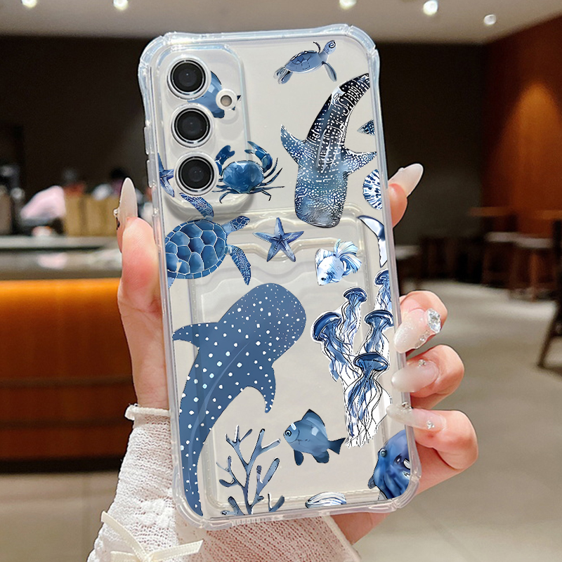 Art Craft Bag - Ocean Whale Pattern Phone Case For
