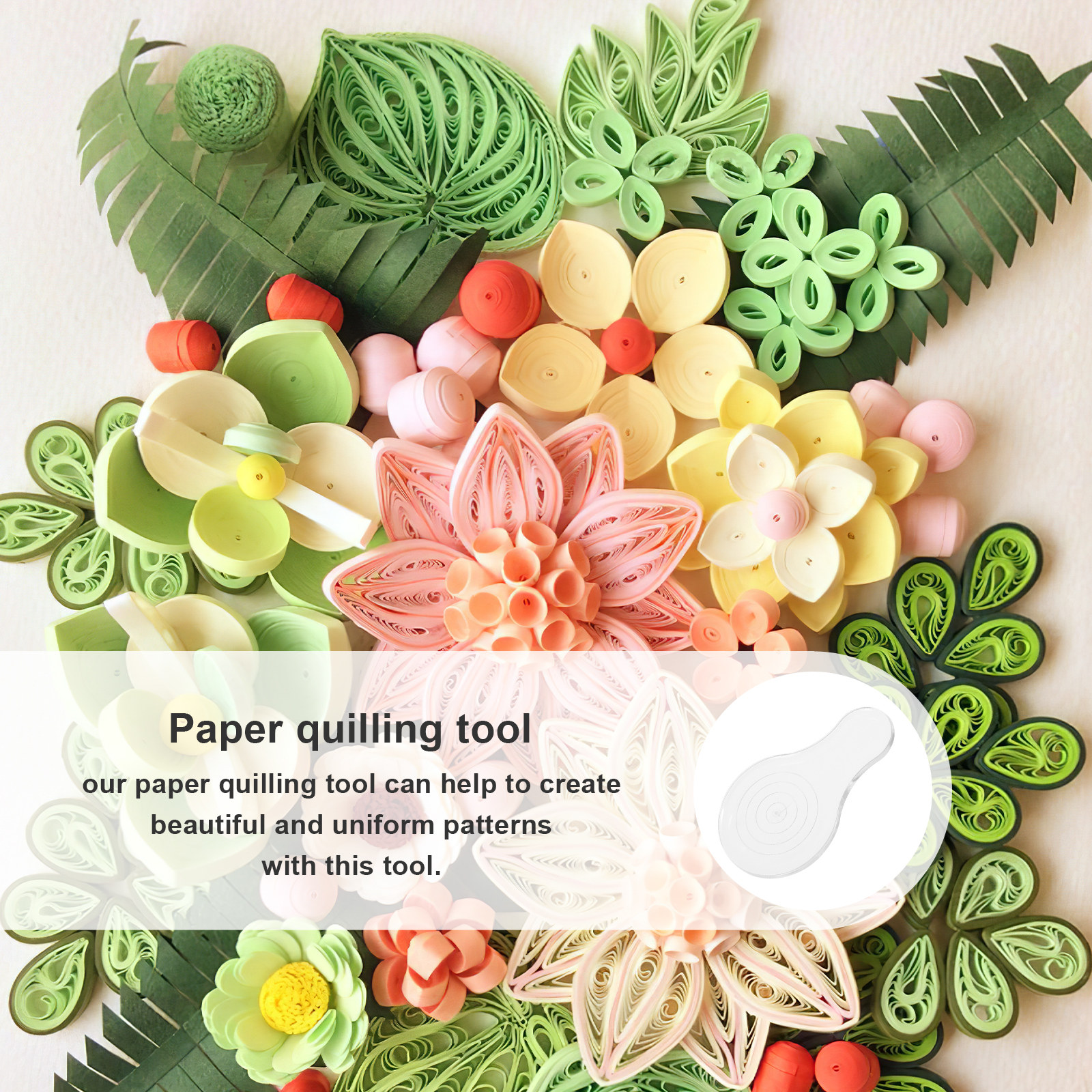 Art Craft With Paper - 4Pcs Paper Quilling Tool Manual Plastic