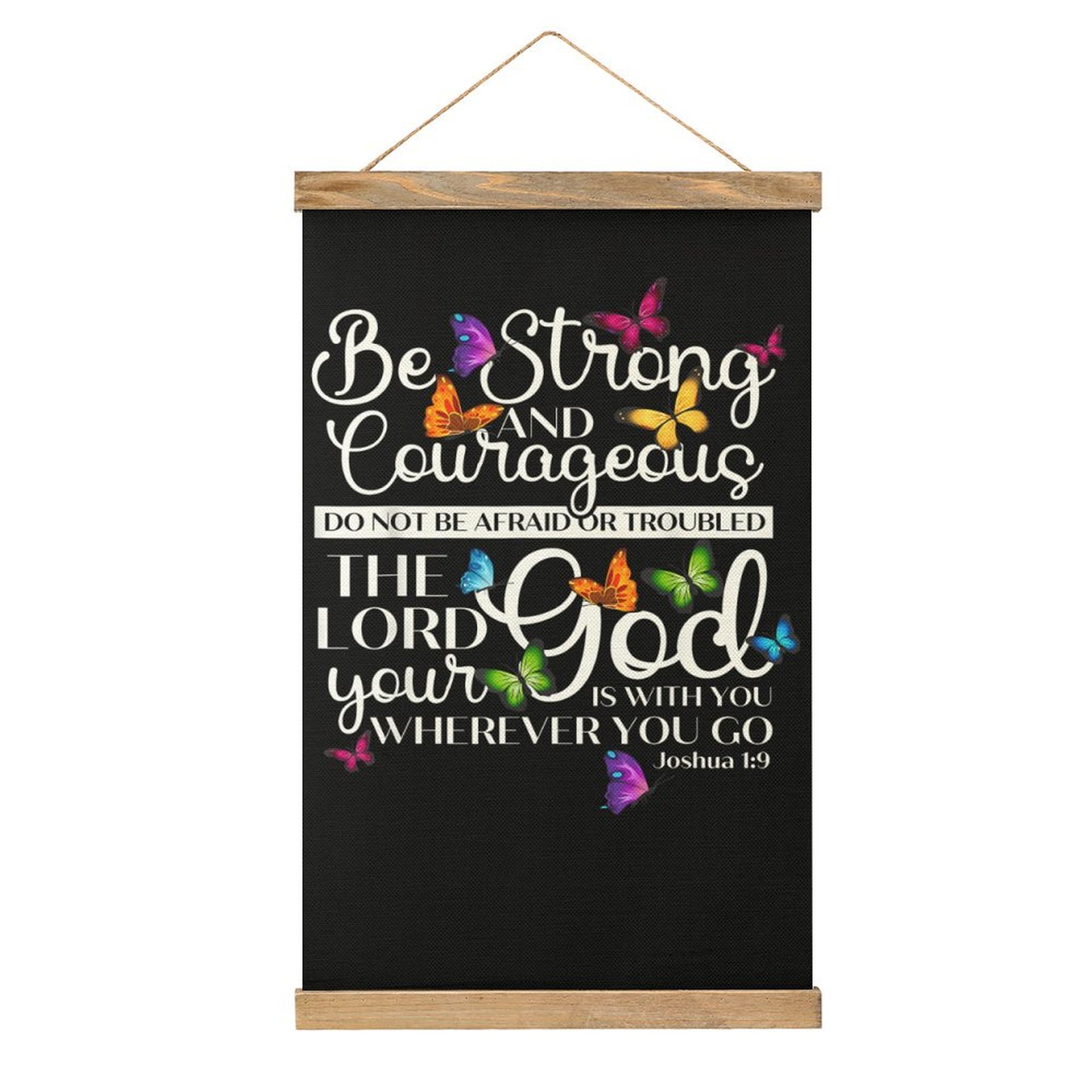 Art Craft Bar - Be Strong Courageous Motivational Art Mural