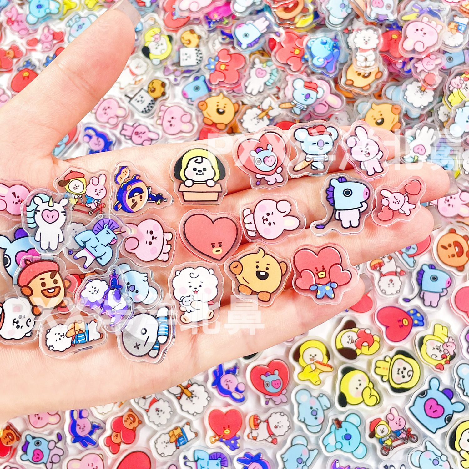Art Craft Store - 100pcs BT21 BTS single-layer 2cm acrylic