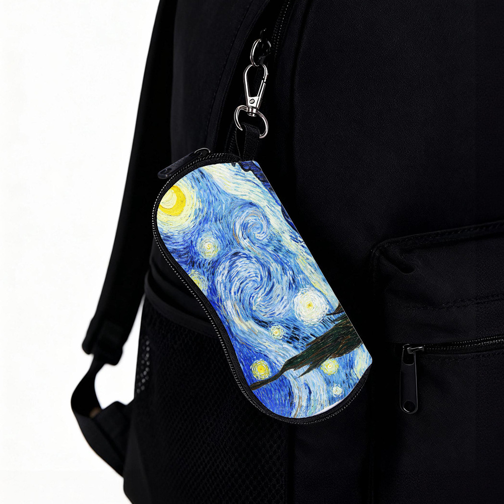 Art Craft Glasses - Van Gogh Eyeglass Pouch Artistic Starry