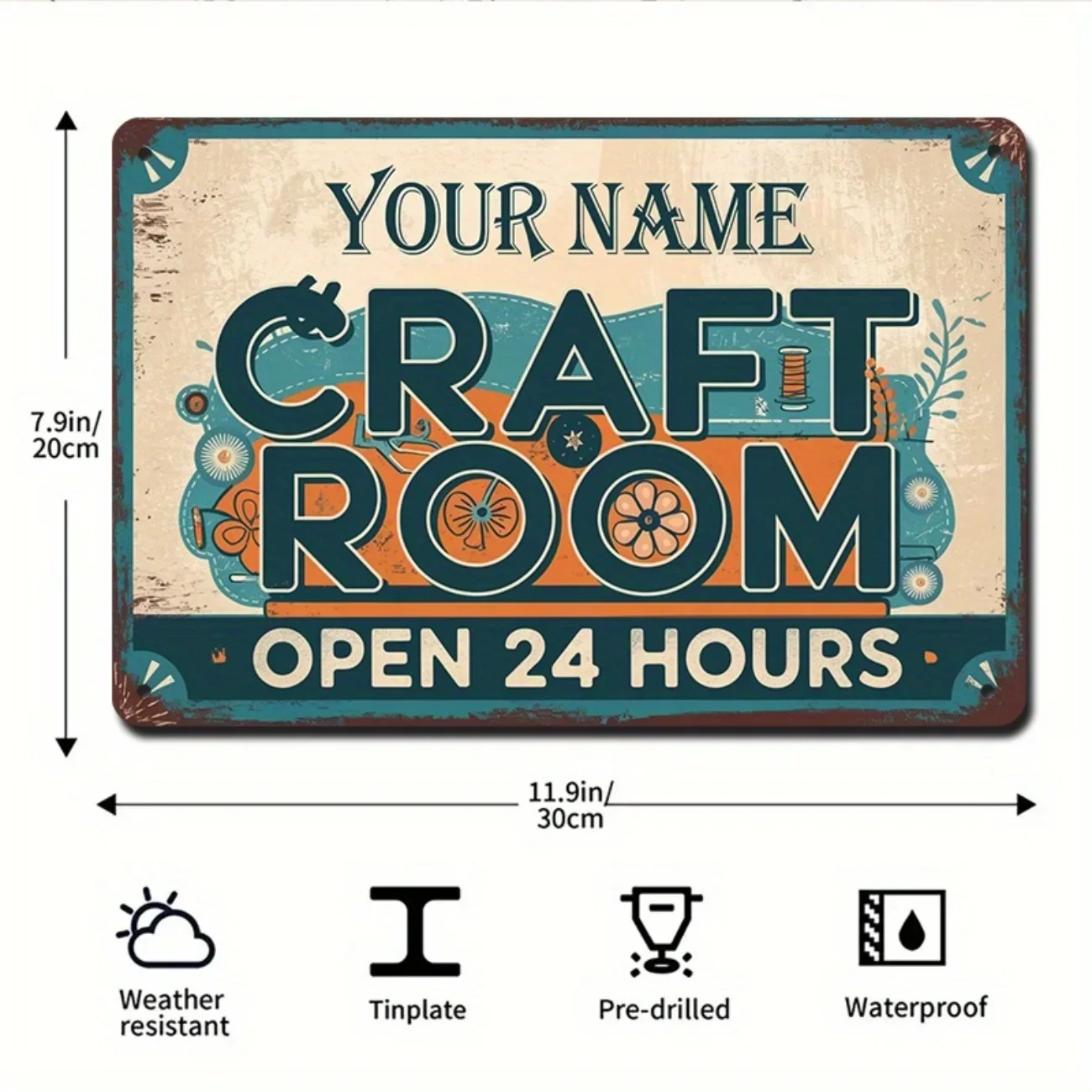 Personalized Vintage Metal Cra - Art Craft Quotes avaliação e preço