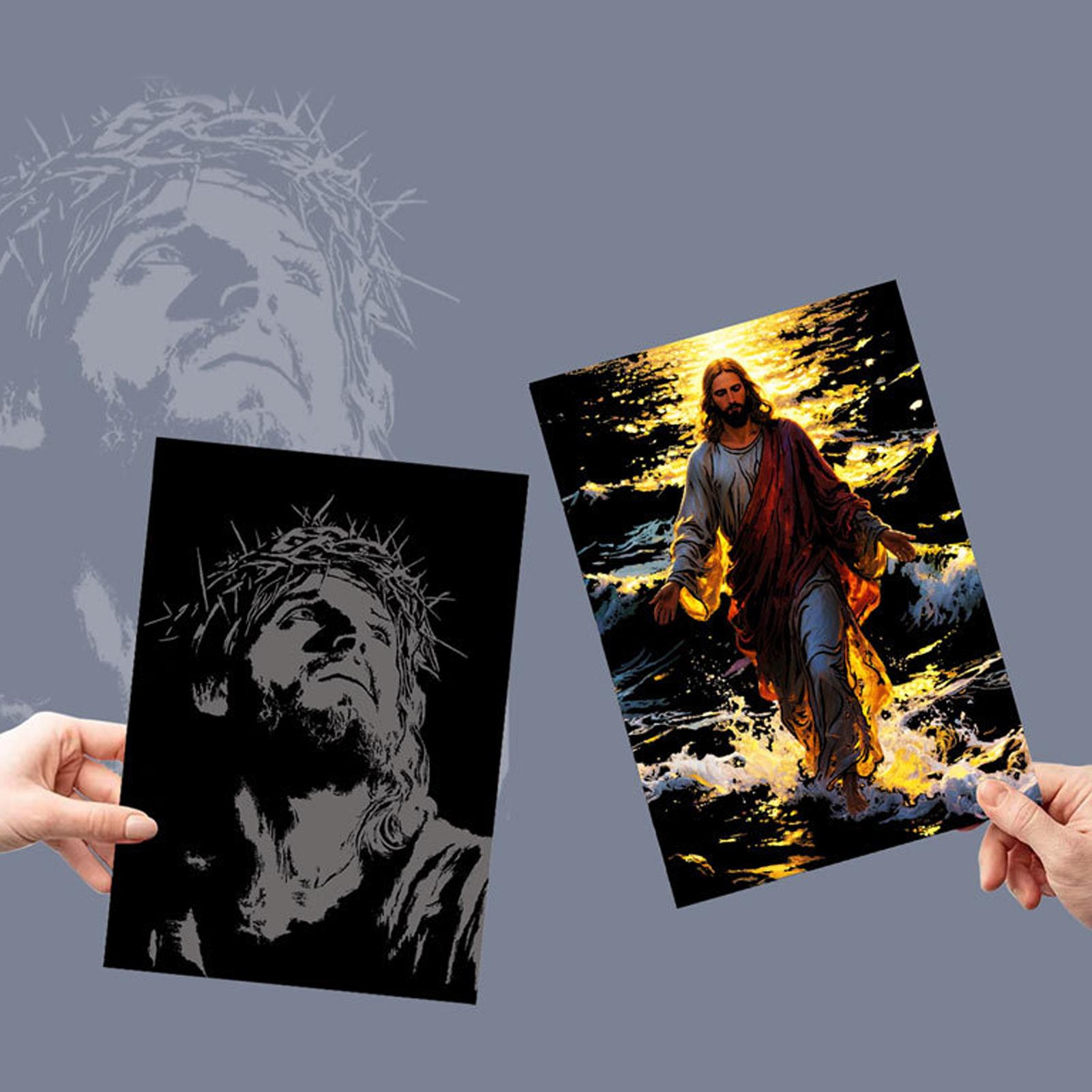 Scratch Book Jesus Scratch Pai - Art Craft 3 Year Old avaliação e preço