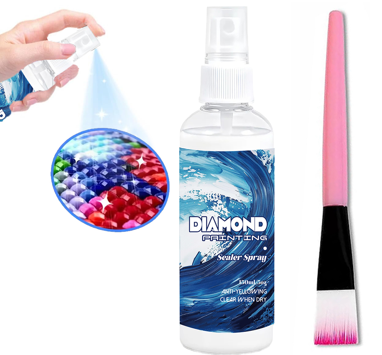 150ml Diamond Painting Sealant - Art Craft Glue avaliação e preço