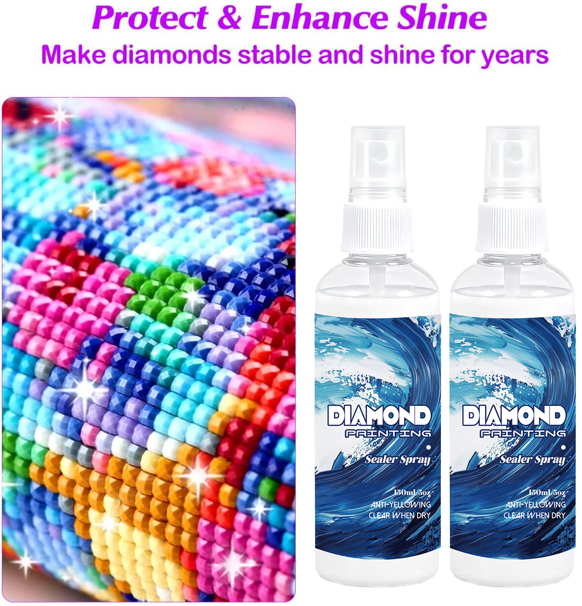 150ml Diamond Painting Sealant - Art Craft Glue avaliação e preço