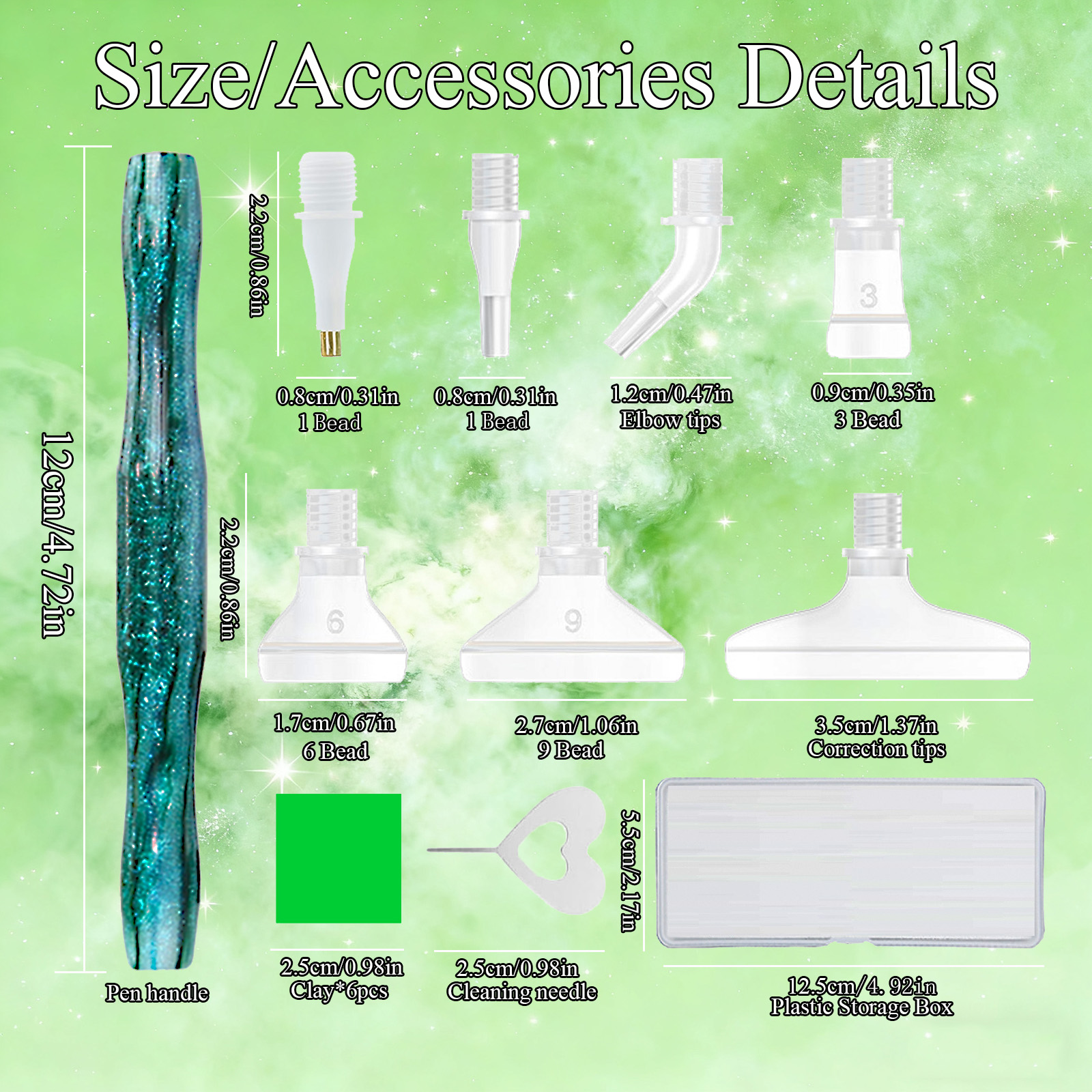 Diamond Paintbrush Set (Green) - Art Craft Resin avaliação e preço