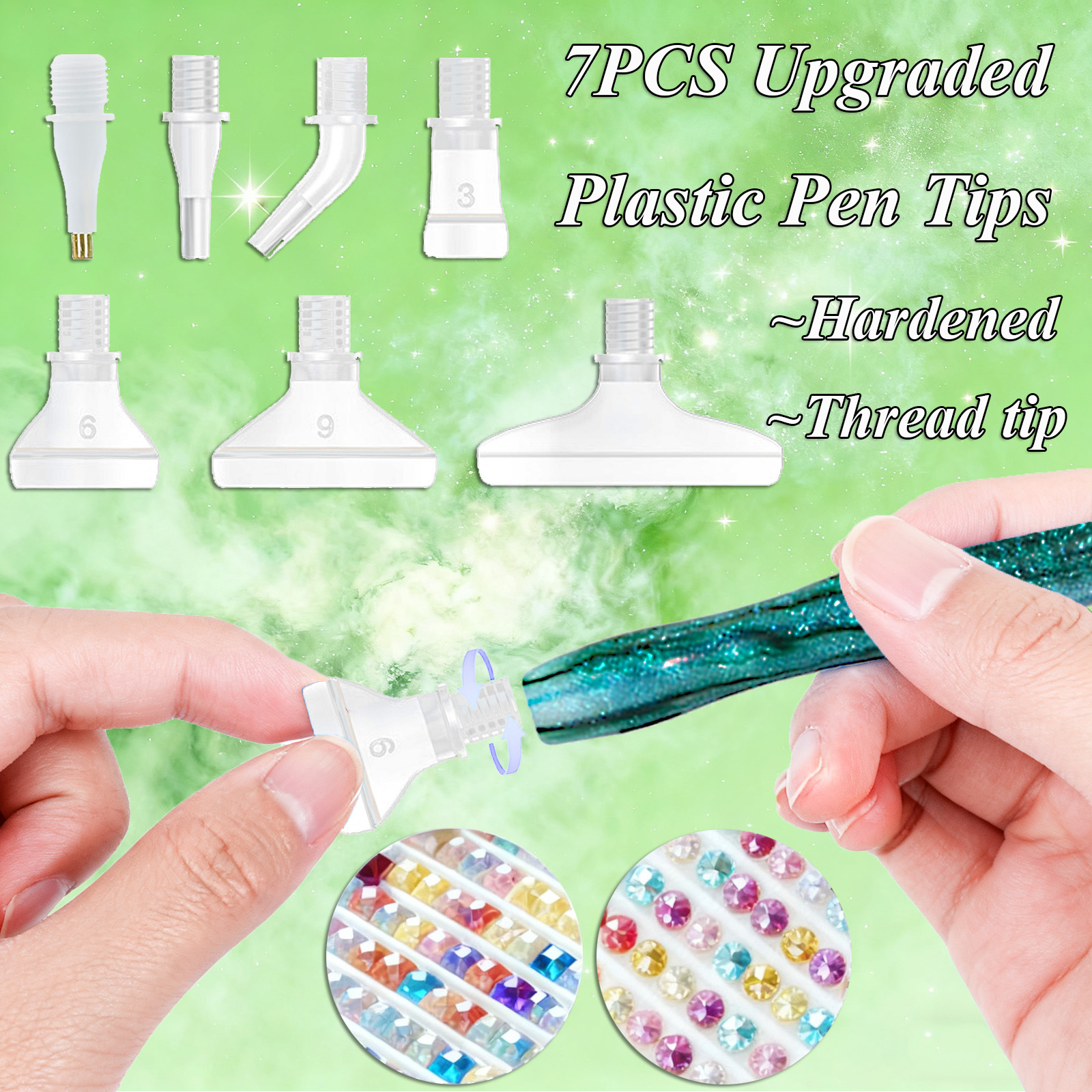 Diamond Paintbrush Set (Green) - Art Craft Resin avaliação e preço