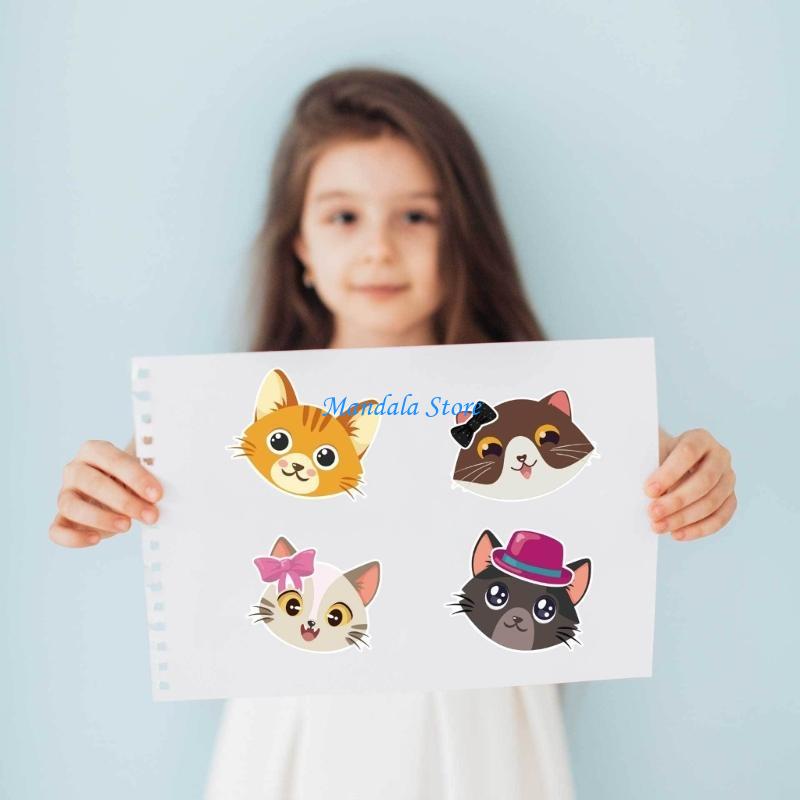 U2JC 36Pcs Cats Stickers Schoo - Art Craft Description avaliação e preço