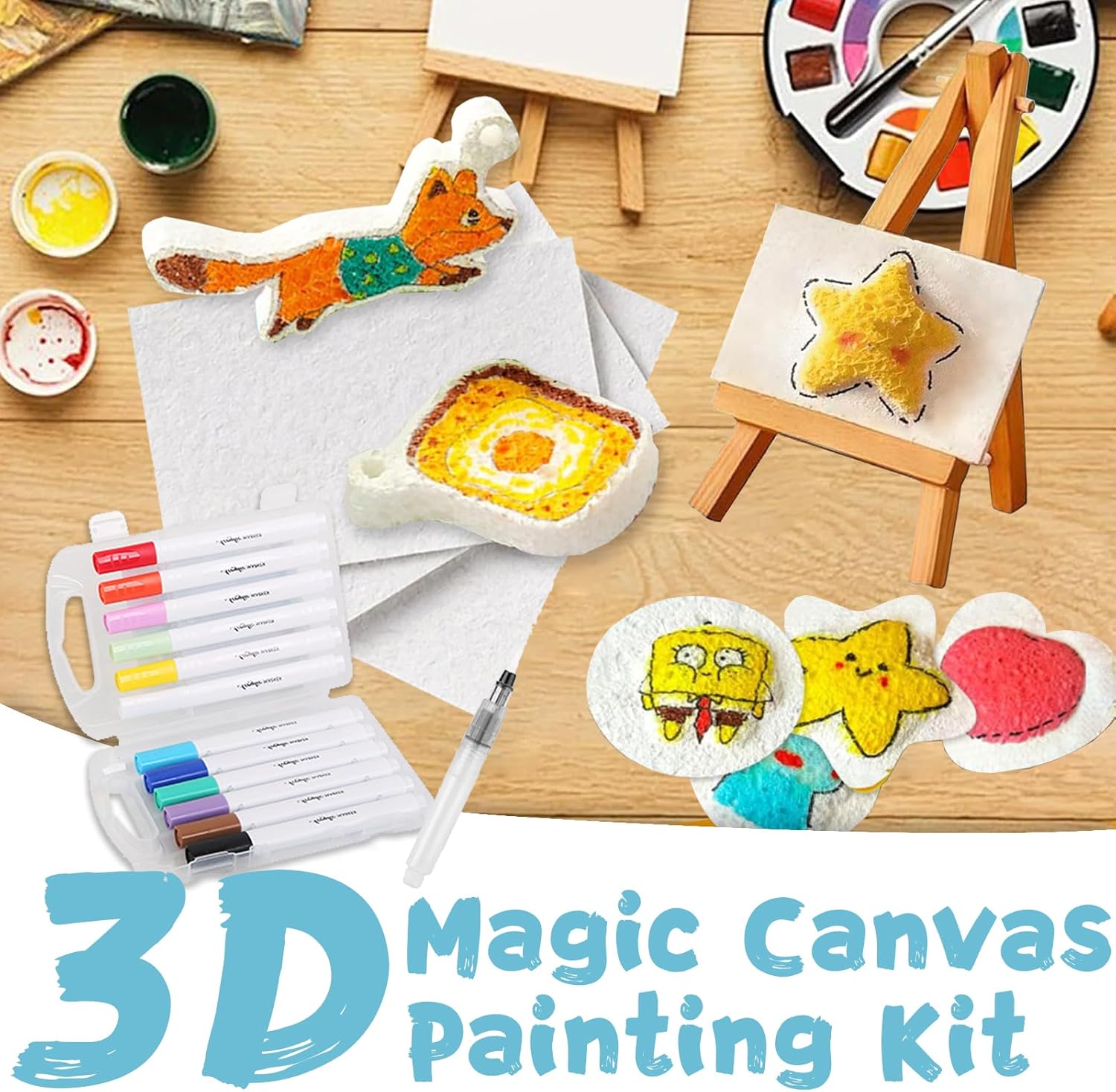 3D Puffy Foam Texture Painting - Art Craft With Paper avaliação e preço