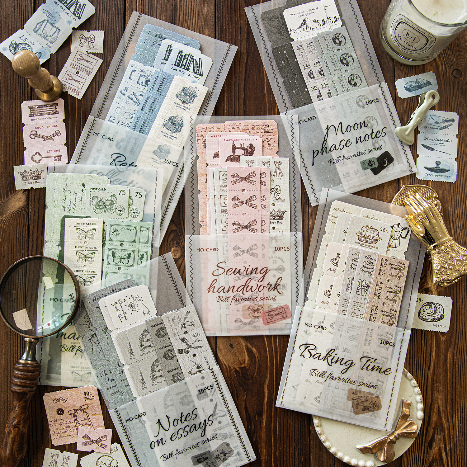 10pcs Retro Label Strip Sticke - Art Craft 3 Year Old avaliação e preço
