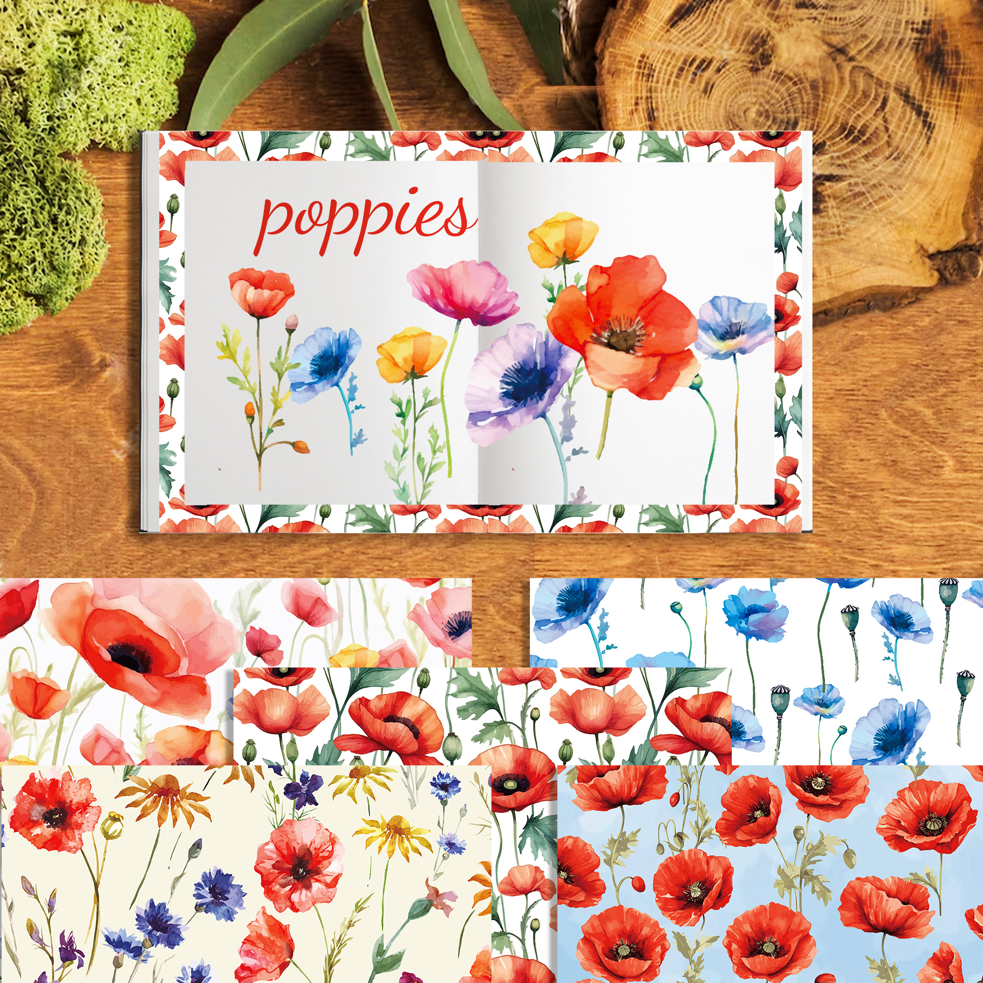 24pcs 30*30cm Poppy Red Flower - Art Craft Flower Making avaliação e preço