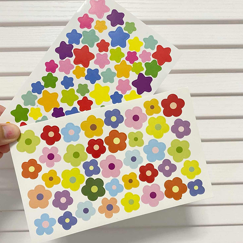 10PCS Colorful Star Flower Hea - Art Craft 3 Year Old avaliação e preço