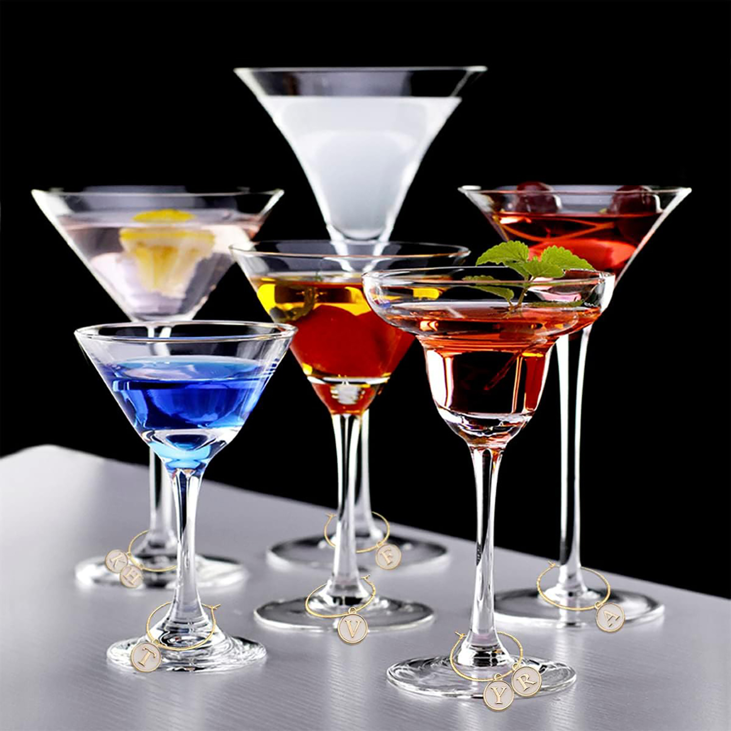 26Pcs Wine Charms for Stem Gla - Art Craft Glasses avaliação e preço