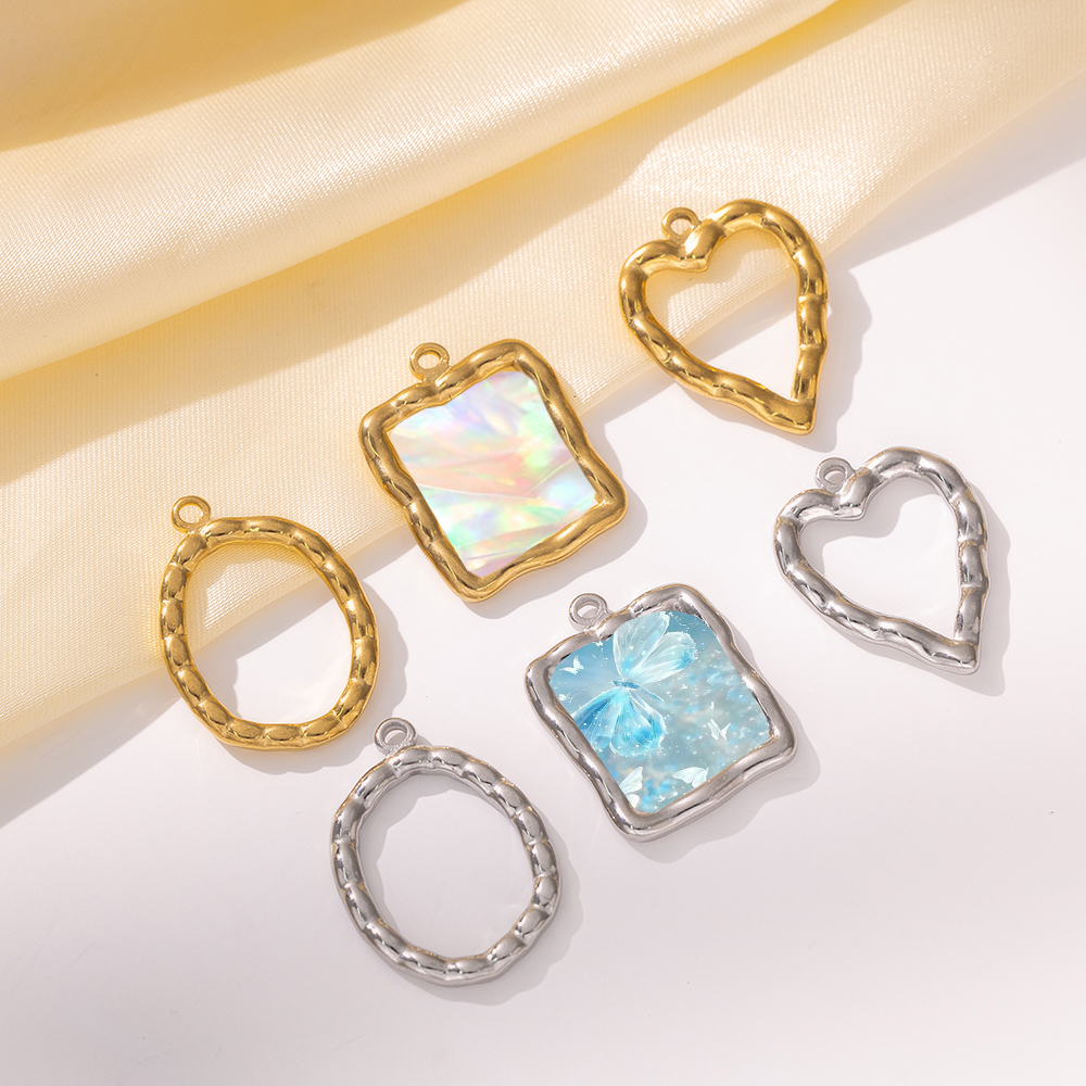 5pcs Stainless Steel Heart Rou - Art Craft Resin avaliação e preço