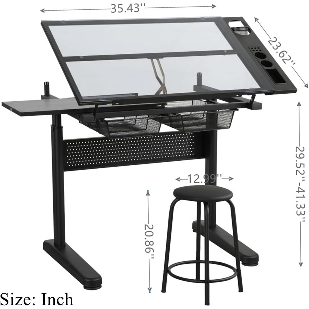 Adjustable Height Art Table wi - Art & Craft Jojo avaliação e preço