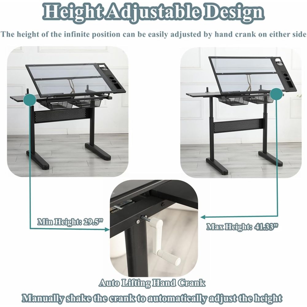 Adjustable Height Art Table wi - Art & Craft Jojo avaliação e preço