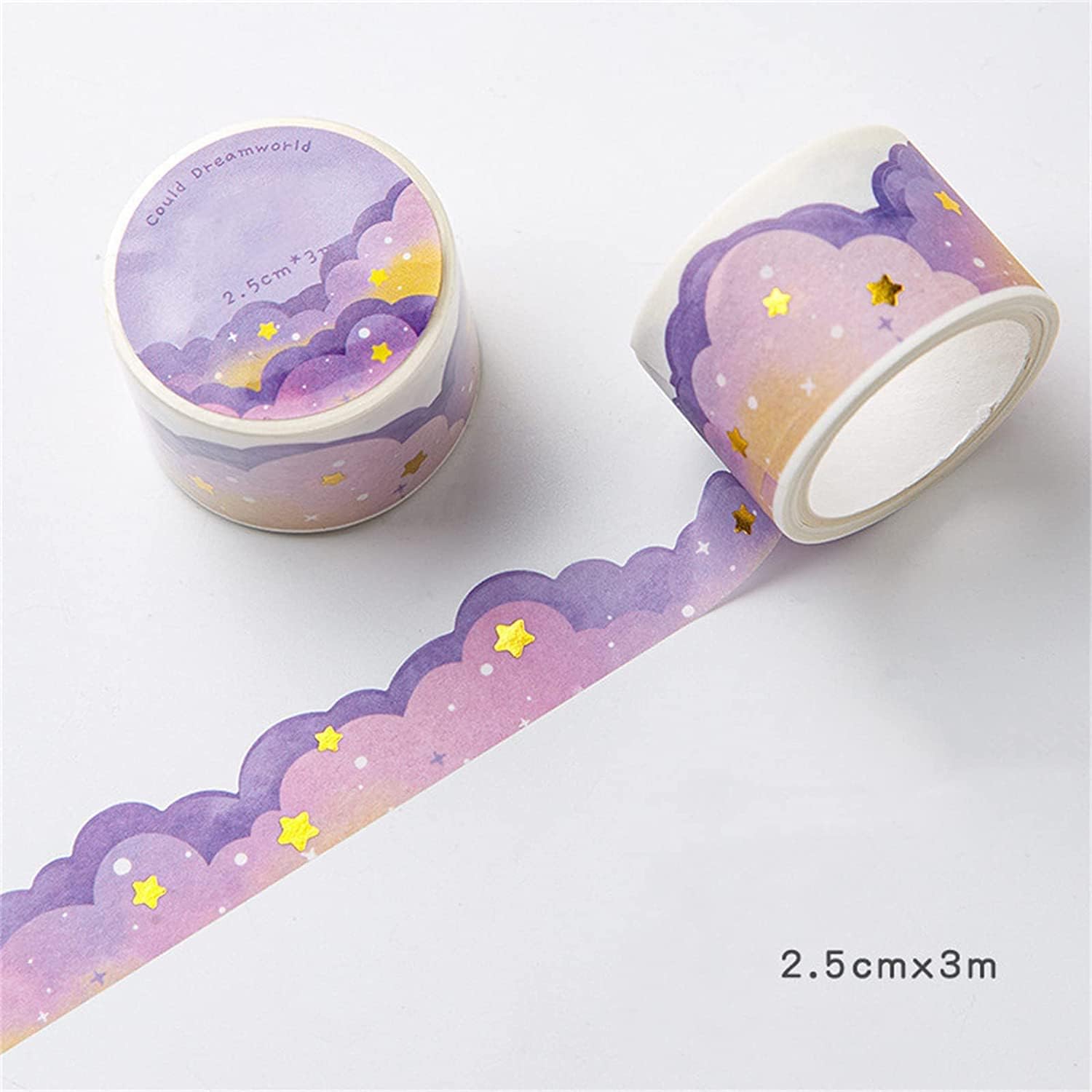 8 Rolls Color Cloud Washi Tape - Art Craft Journal avaliação e preço