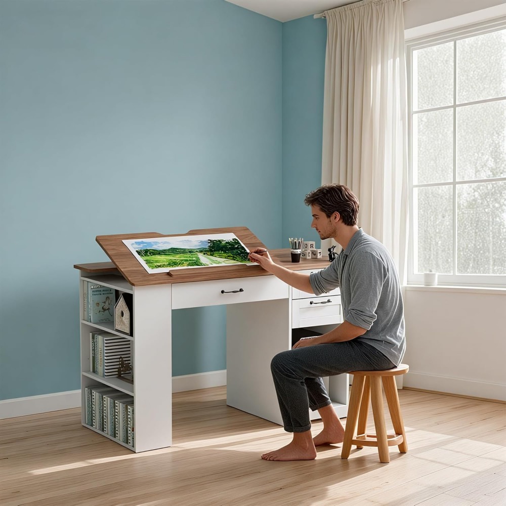 Adjustable Art Table with Stor - Art & Craft Jojo avaliação e preço