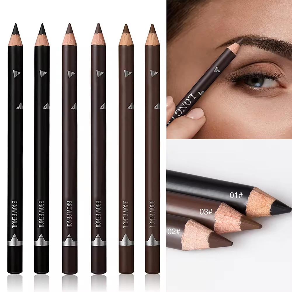 6/12Pcs Eye Brow Pencil Waterp - Colored Pencil Professional avaliação e preço