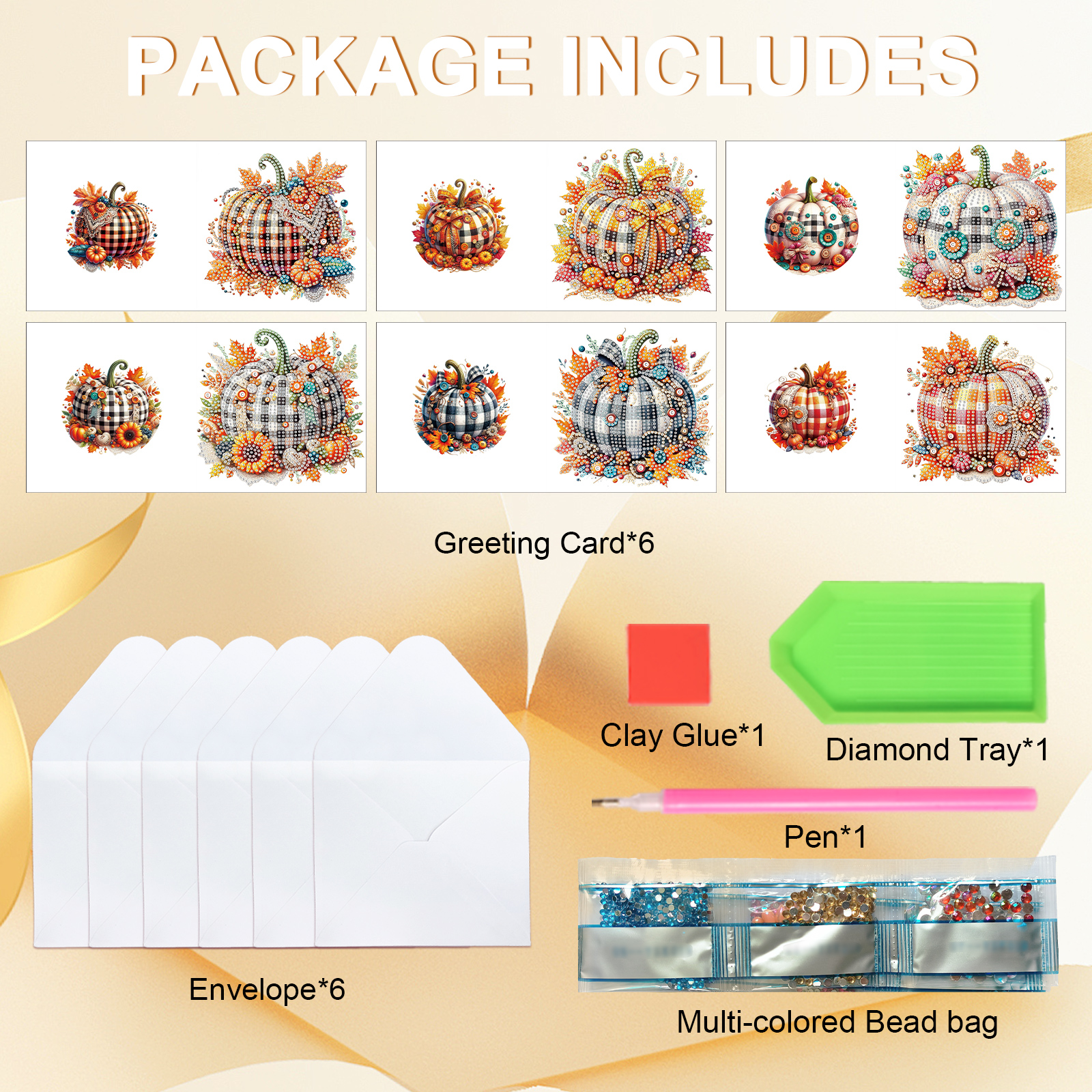 6Pcs Diamond Painting Greeting - Art Craft Kit avaliação e preço