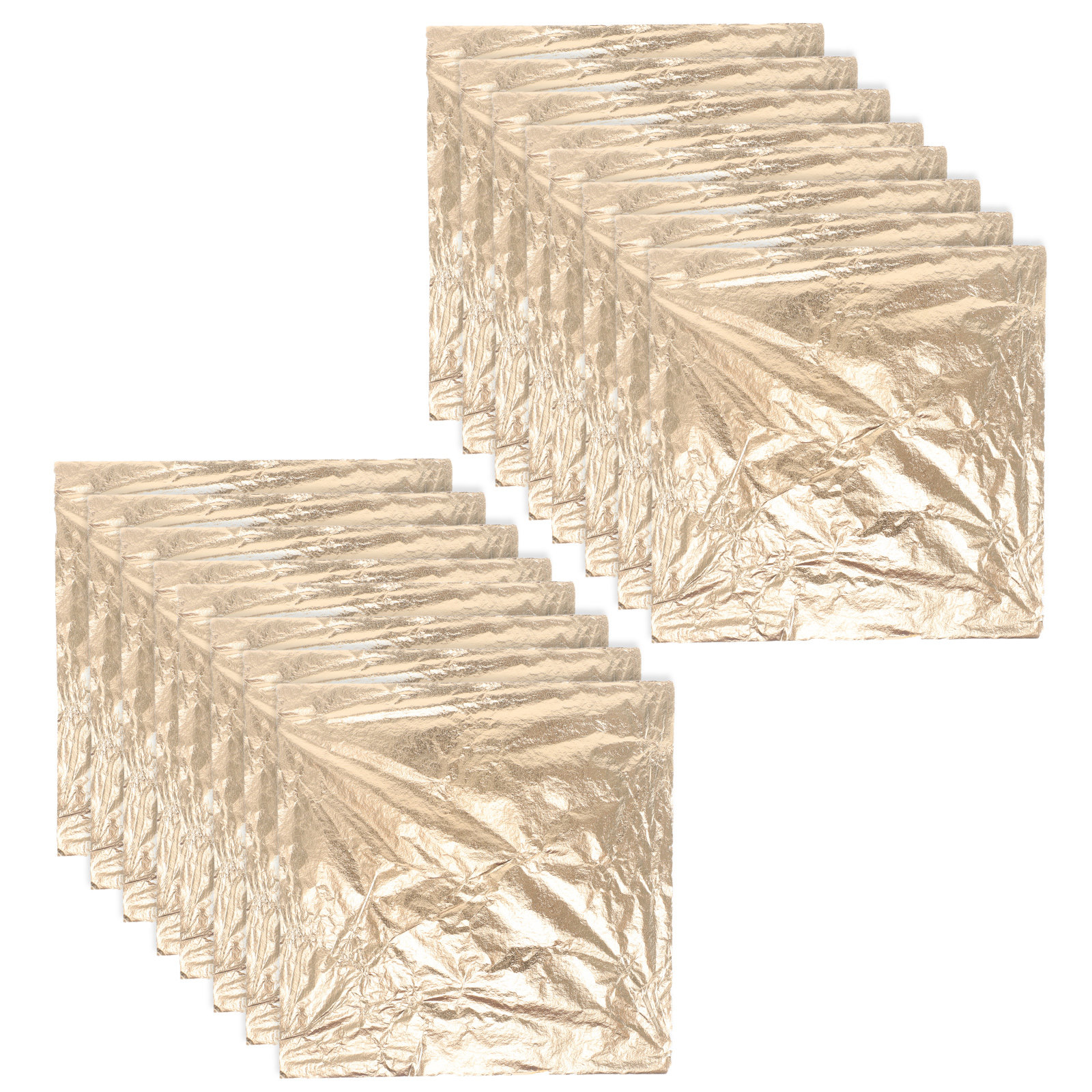 100 Sheets Gold Foil Sheets 14 - Art Craft With Paper avaliação e preço