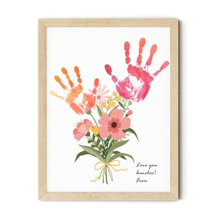 Flower Bouquet Handprint Art C - Art Craft Kit avaliação e preço