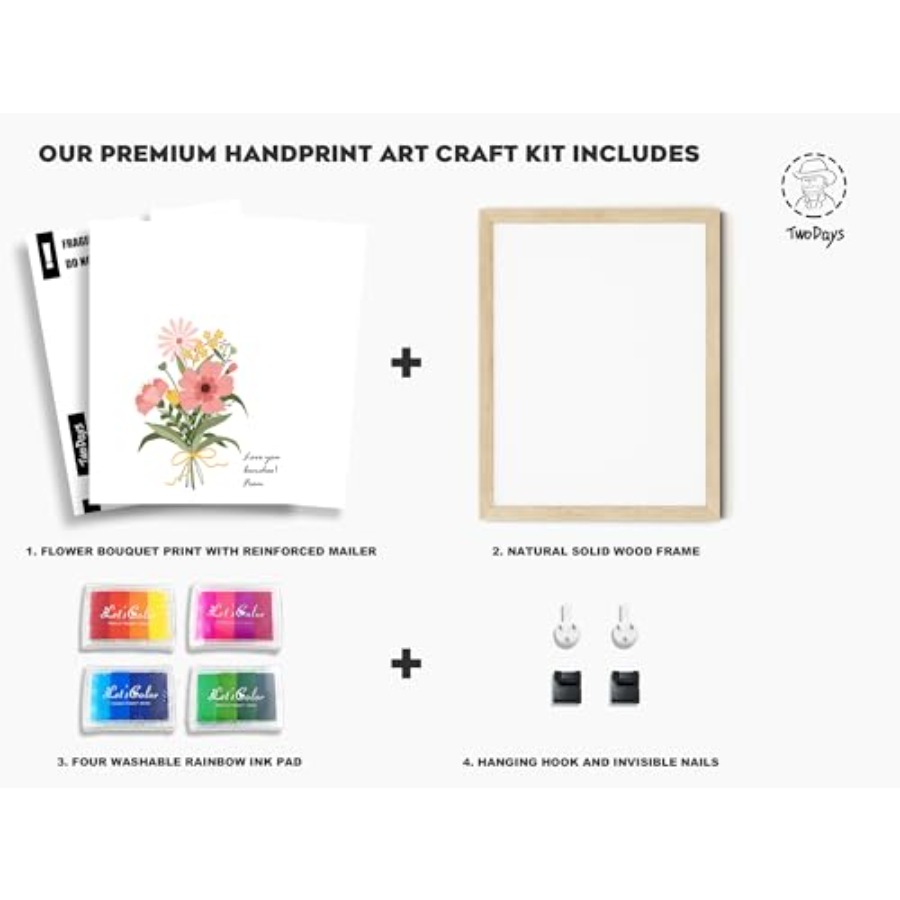 Flower Bouquet Handprint Art C - Art Craft Kit avaliação e preço