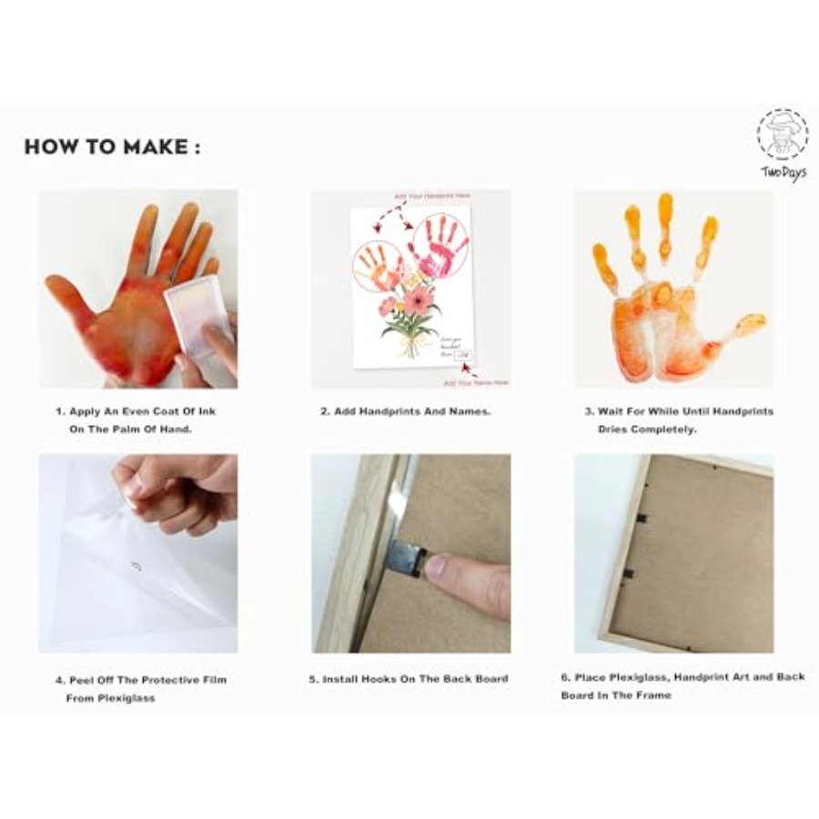 Flower Bouquet Handprint Art C - Art Craft Kit avaliação e preço