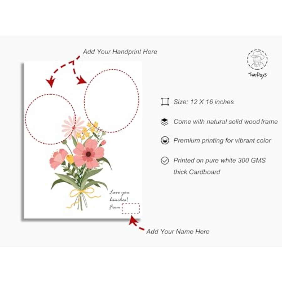 Flower Bouquet Handprint Art C - Art Craft Kit avaliação e preço