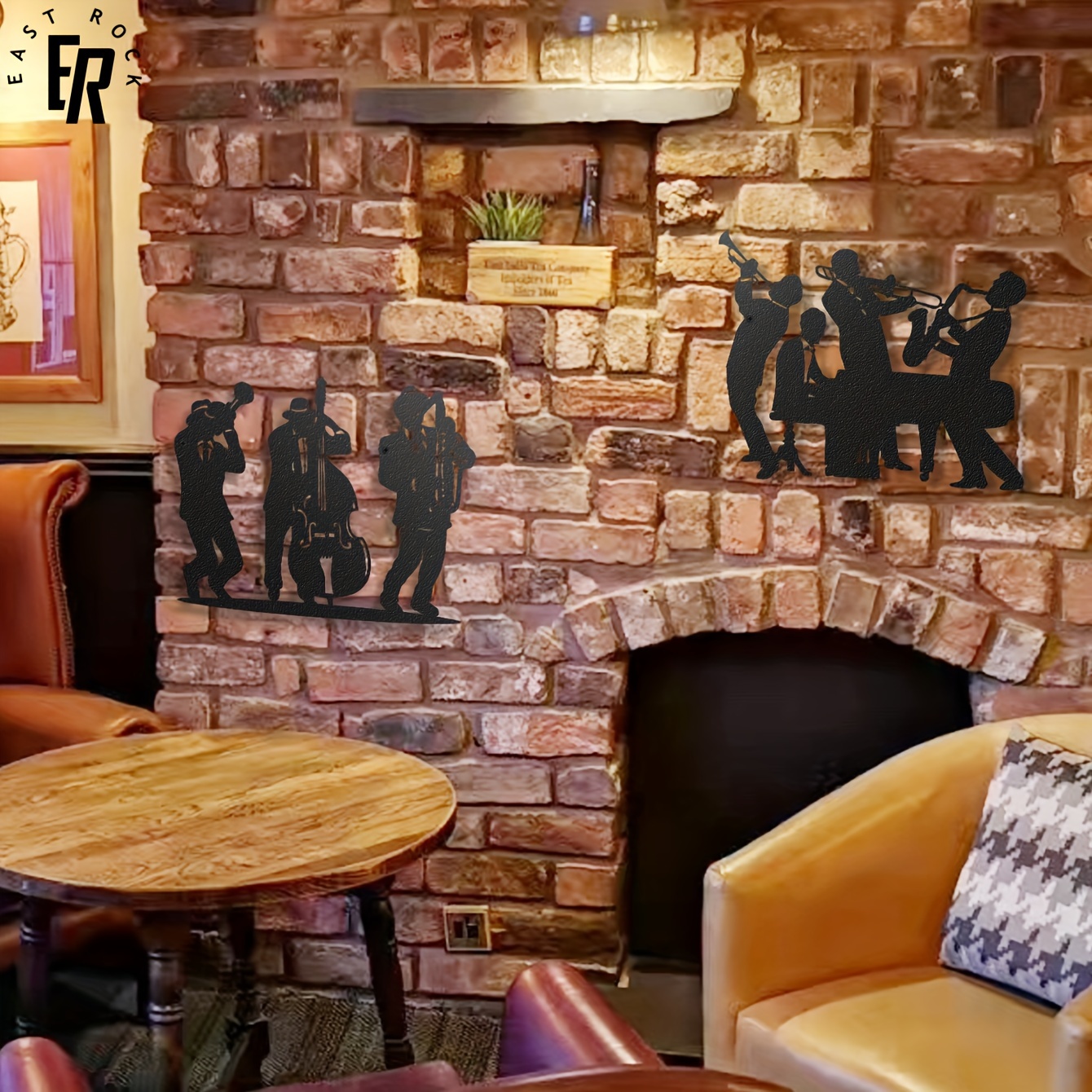 Metal Musician Silhouette Wall - Art Craft Bar avaliação e preço
