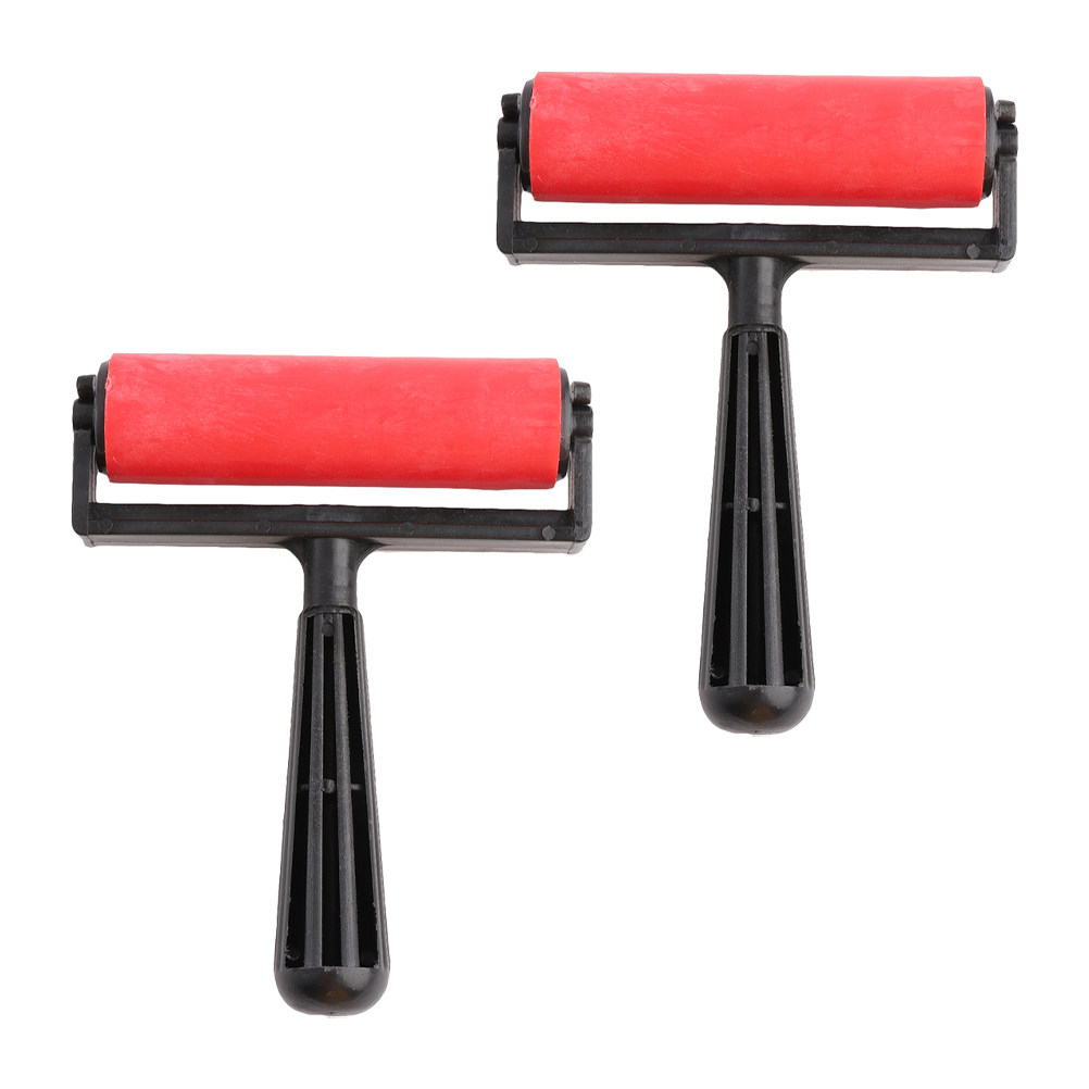 2Pcs Printmaking Rollers Plast - Art Craft Glue avaliação e preço