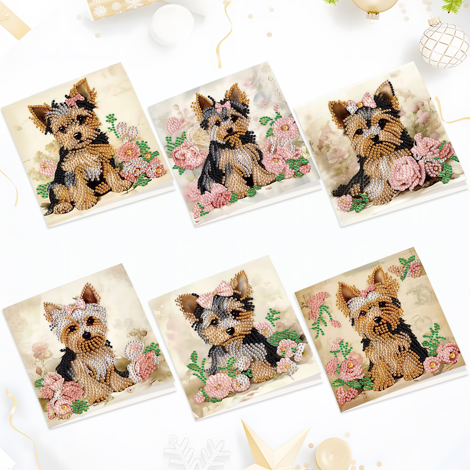 6Pcs Diamond Painting Greeting - Art Craft Kit avaliação e preço