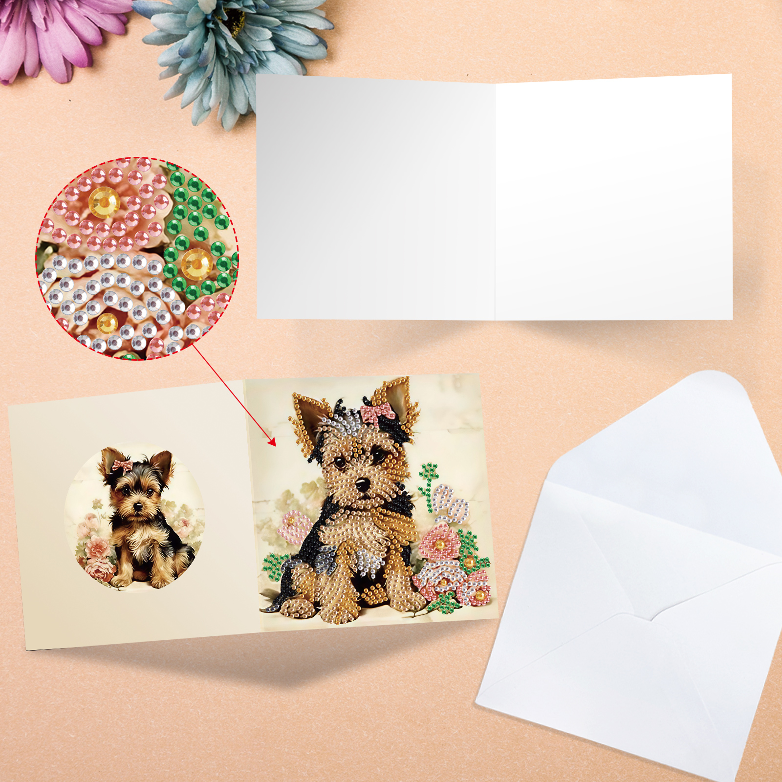 6Pcs Diamond Painting Greeting - Art Craft Kit avaliação e preço