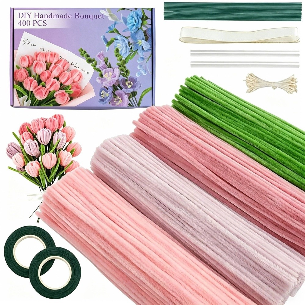 400 Pieces Creative 12 Inch Pi - Art Craft Flower Making avaliação e preço
