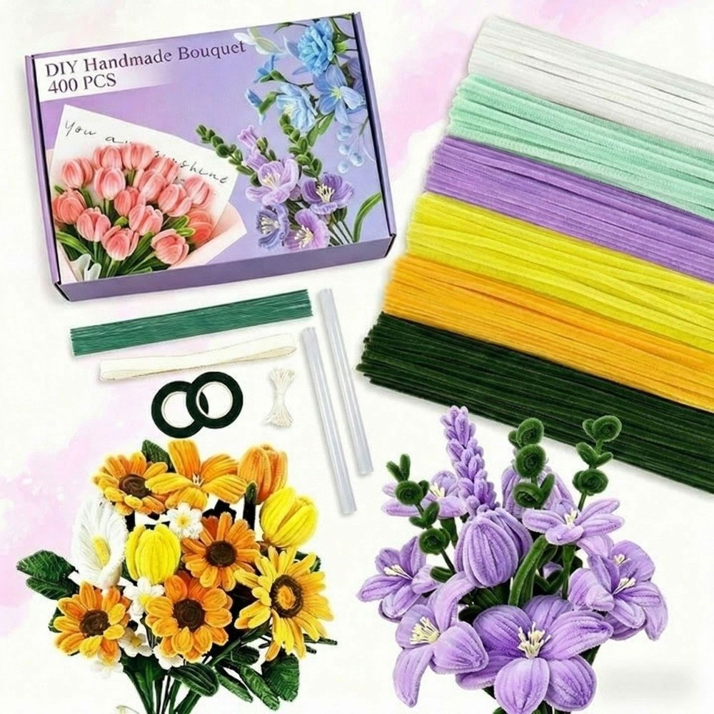 400 Pieces Creative 12 Inch Pi - Art Craft Flower Making avaliação e preço
