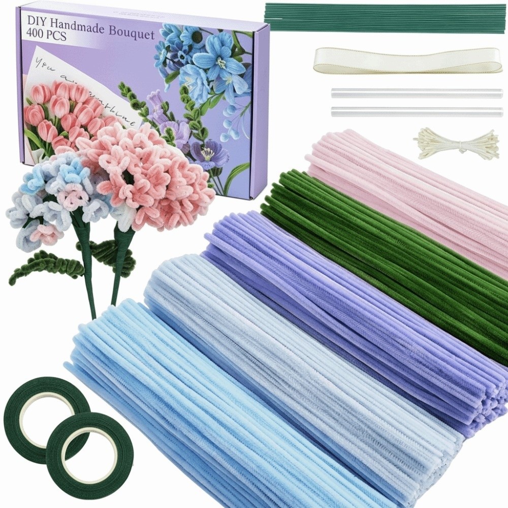 400 Pieces Creative 12 Inch Pi - Art Craft Flower Making avaliação e preço
