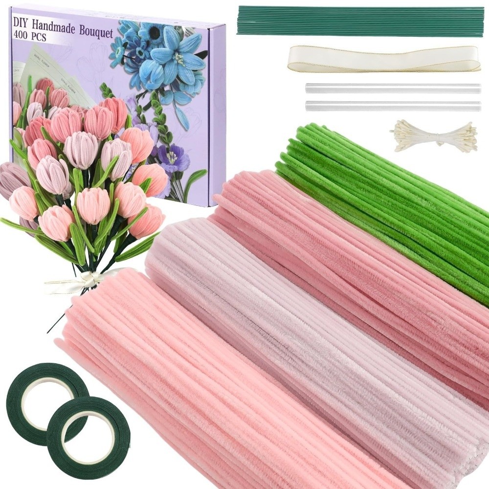 400 Pieces Creative 12 Inch Pi - Art Craft Flower Making avaliação e preço