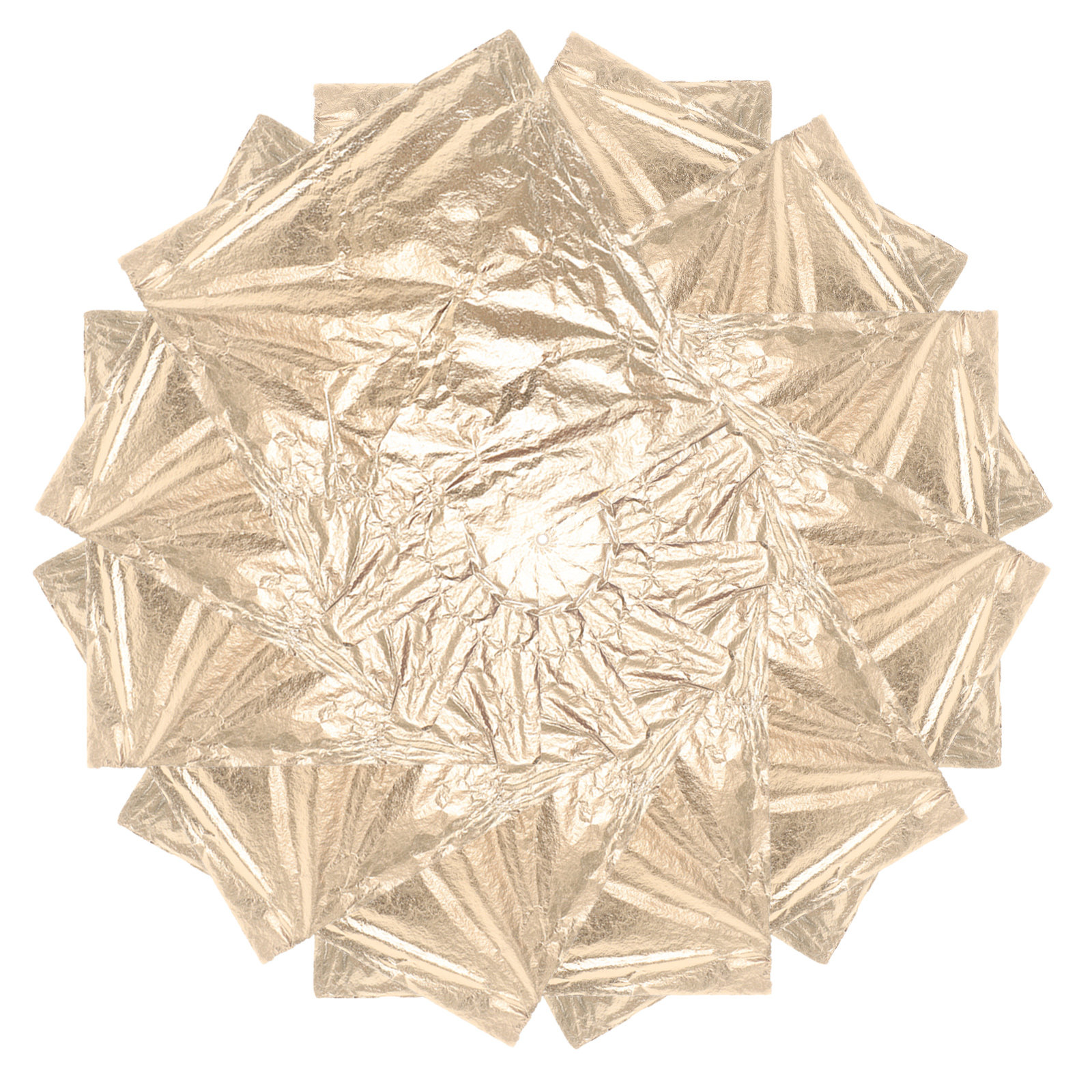 100 Sheets Gold Foil Leaf Pape - Art Craft With Paper avaliação e preço