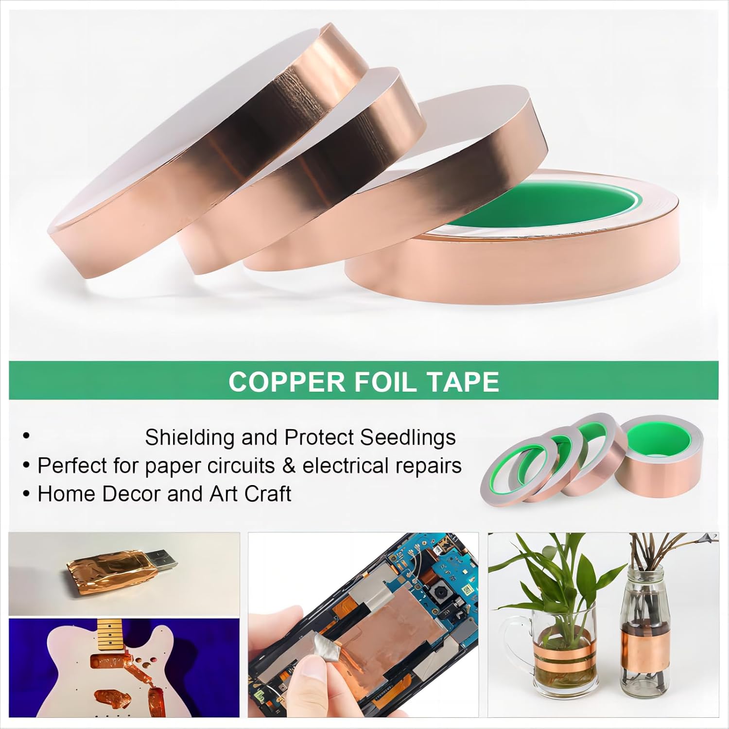 Double-Sided Copper Tape Condu - Art Craft Store avaliação e preço