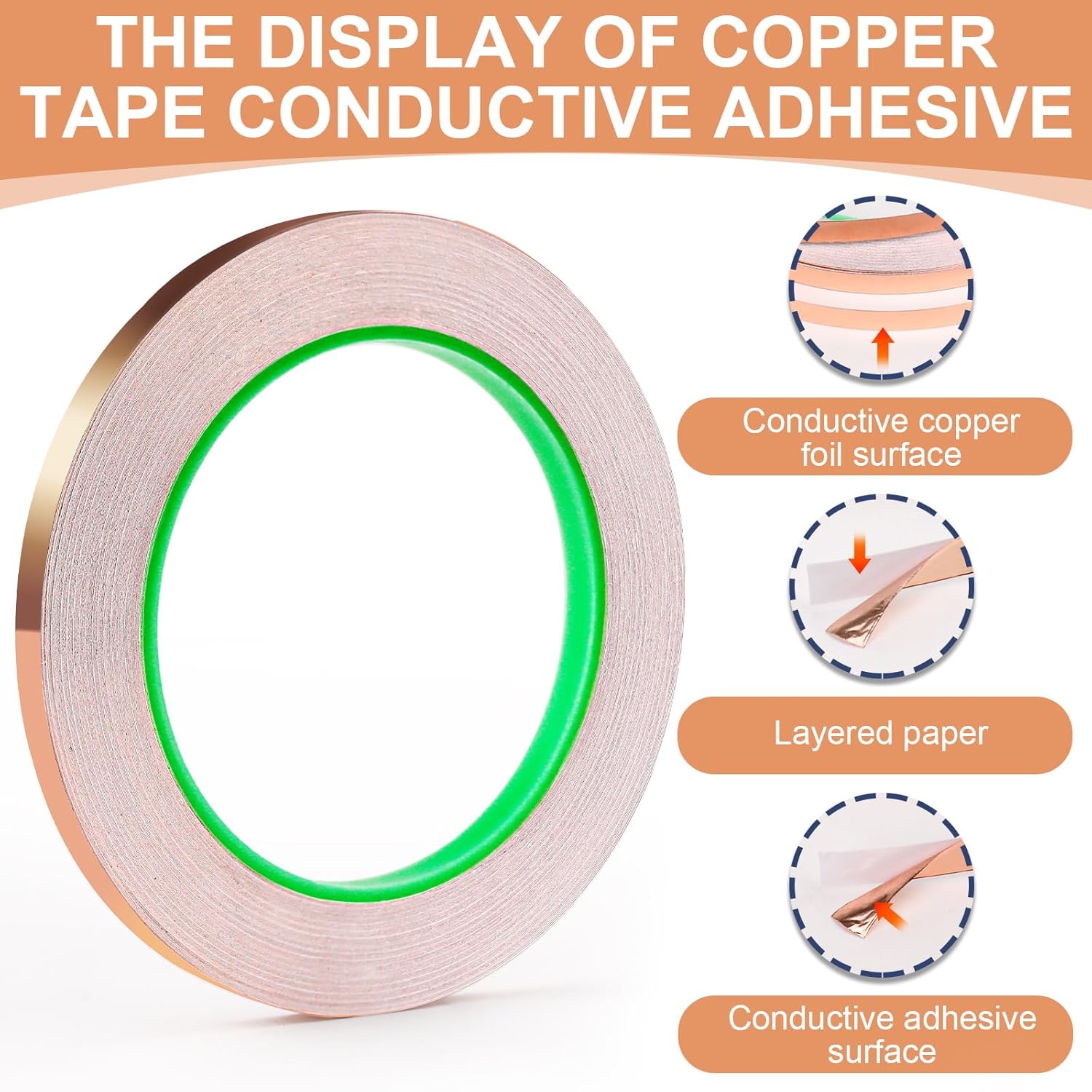 Double-Sided Copper Tape Condu - Art Craft Store avaliação e preço