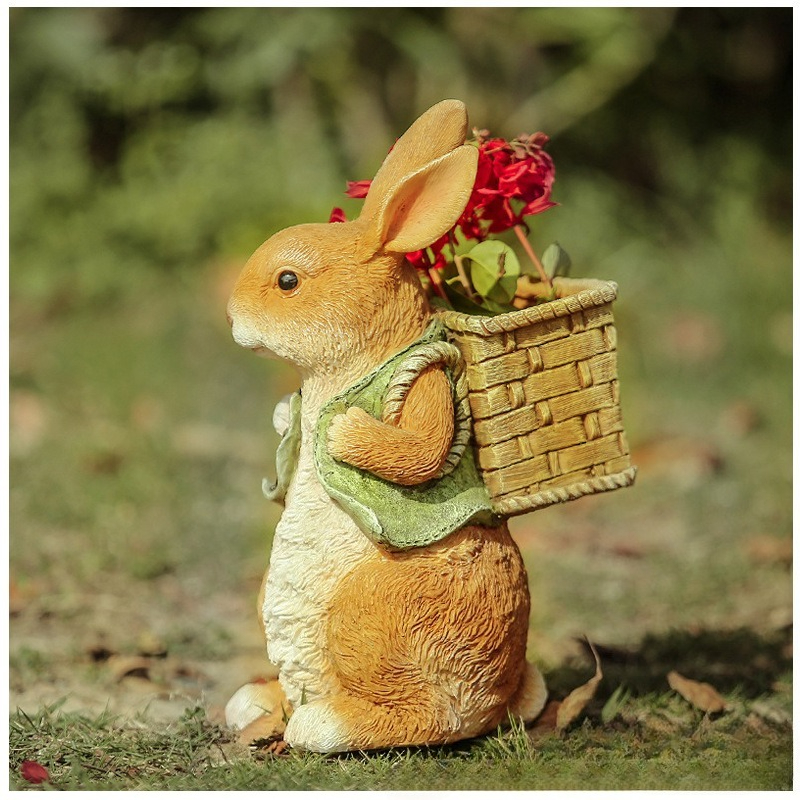 Outdoor Garden Statues Rabbit  - Art Craft Resin avaliação e preço