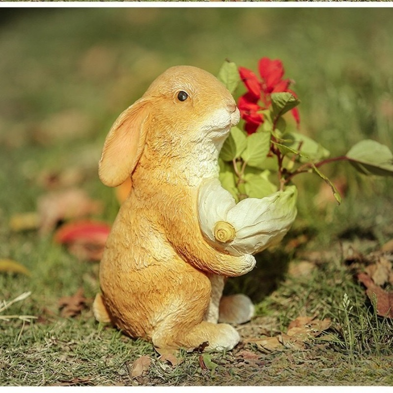 Outdoor Garden Statues Rabbit  - Art Craft Resin avaliação e preço