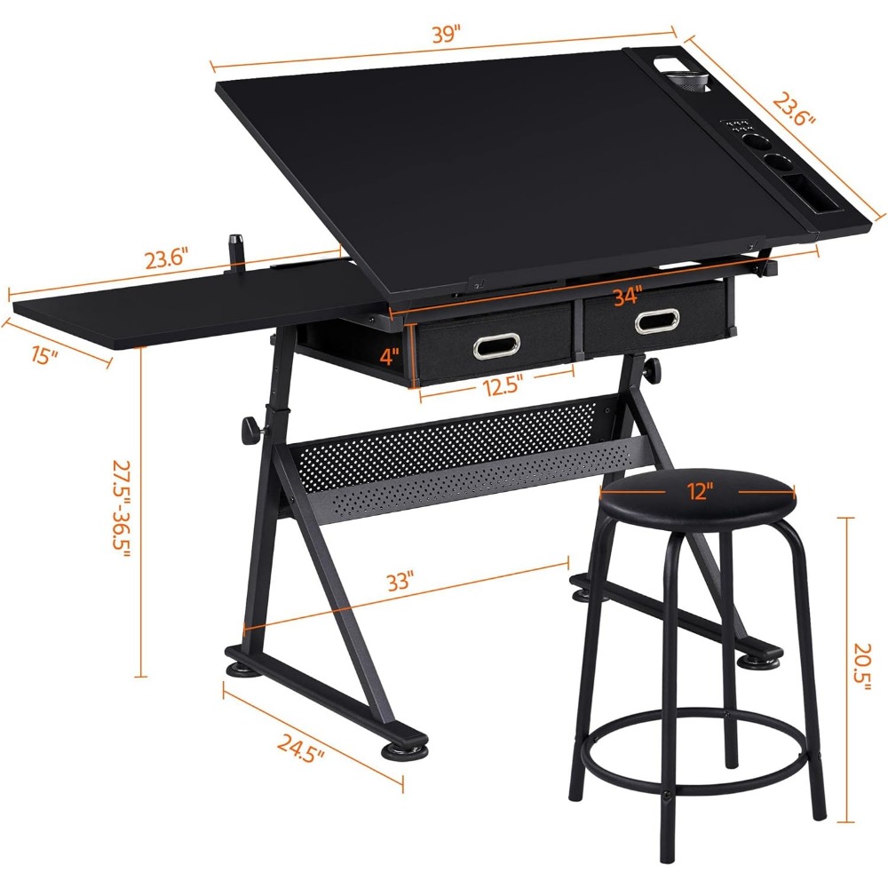 Art Craft Table with Adjustabl - Art & Craft Jojo avaliação e preço